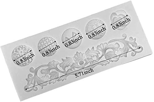 Diy Baroque Style Curlicues Scroll Relief Lace Flower European For Diy Cake Fondant Baking Biscuit Tray 3D Hard Candies Drop Dec