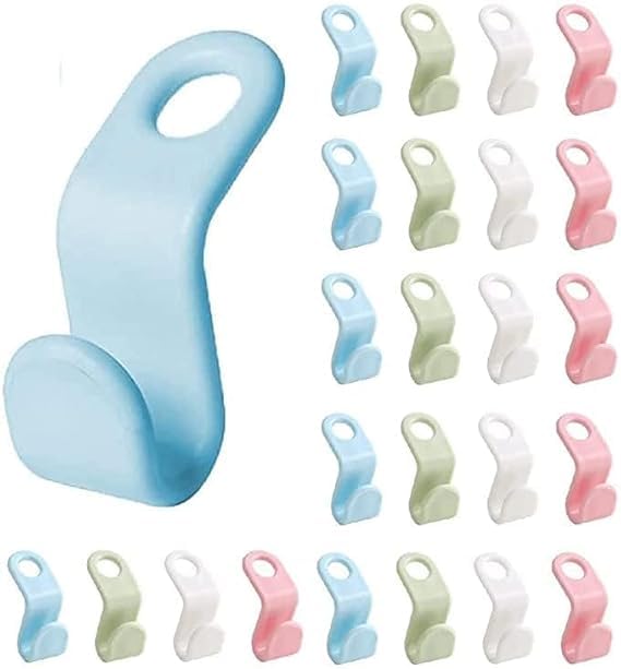 Janc Enterprise Clothes Hanger Connector Hook Cascading Hook For Heavy Duty Clothes Hanger Clips For Closet Organizer Hanger Con