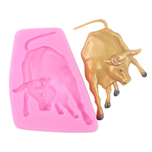 Cestony Bull Shape Silicone Molds For Diy Cake Fondant Biscuit Cookies Soap Sugar Pudding Chocolate Hard Candies Dessert Candle