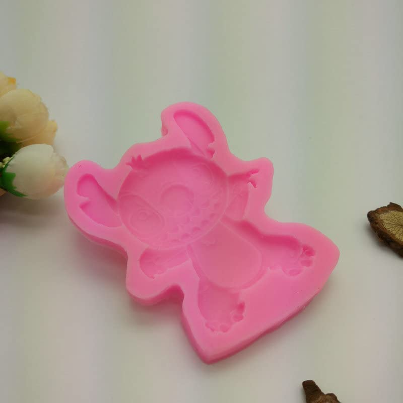 Guratapa Lilo And Stitch Silicone Molds For Diy Fondant Candy Making Chocolate Mold Desserts Ice Cube Gum Clay Biscuit Plaster R