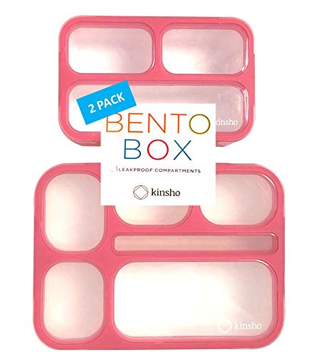 Bento Lunch Box And Mini Snack Container Set For Kids Women | Small And Large Leakproof Boxes For Lunches At Work School Daycare