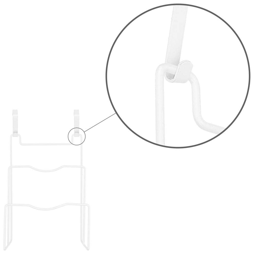 Southern Homewares - Pot & Pan Lid Hanging Organizer Rack, Set Of 2, White - Kitchen And Pantry Storage Hanger - Sh-10283-2