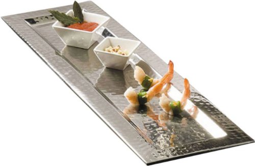 American Metalcraft Hmrt247 Trays, 9.6'' Length X 4.8'' Width, Silver