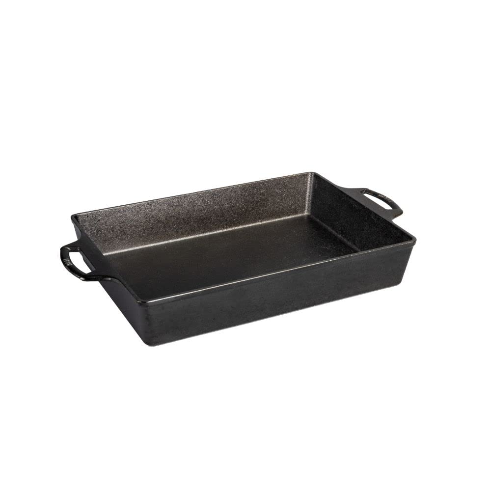 Lodge 9X13 Cast Iron Casserole, Black