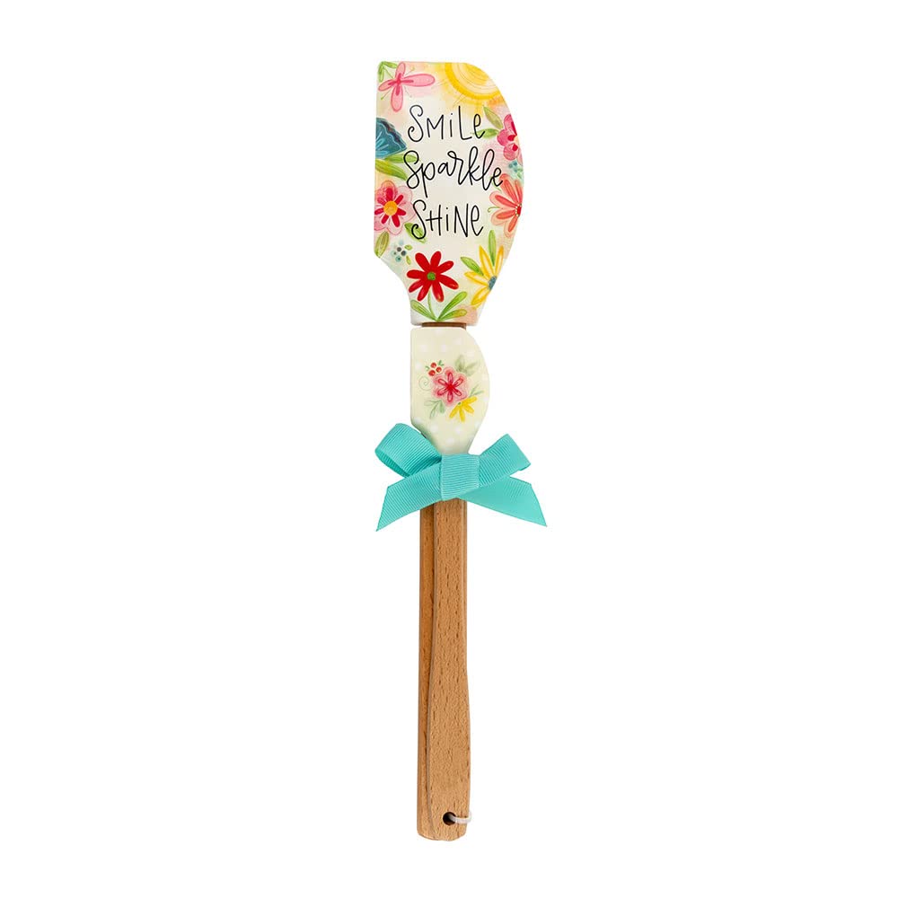Shannon Road Gifts Simple Inspirations Kitchen Buddies Large & Small Silicone Spatula Set, 12.5 & 8.25-Inches, Sparkle