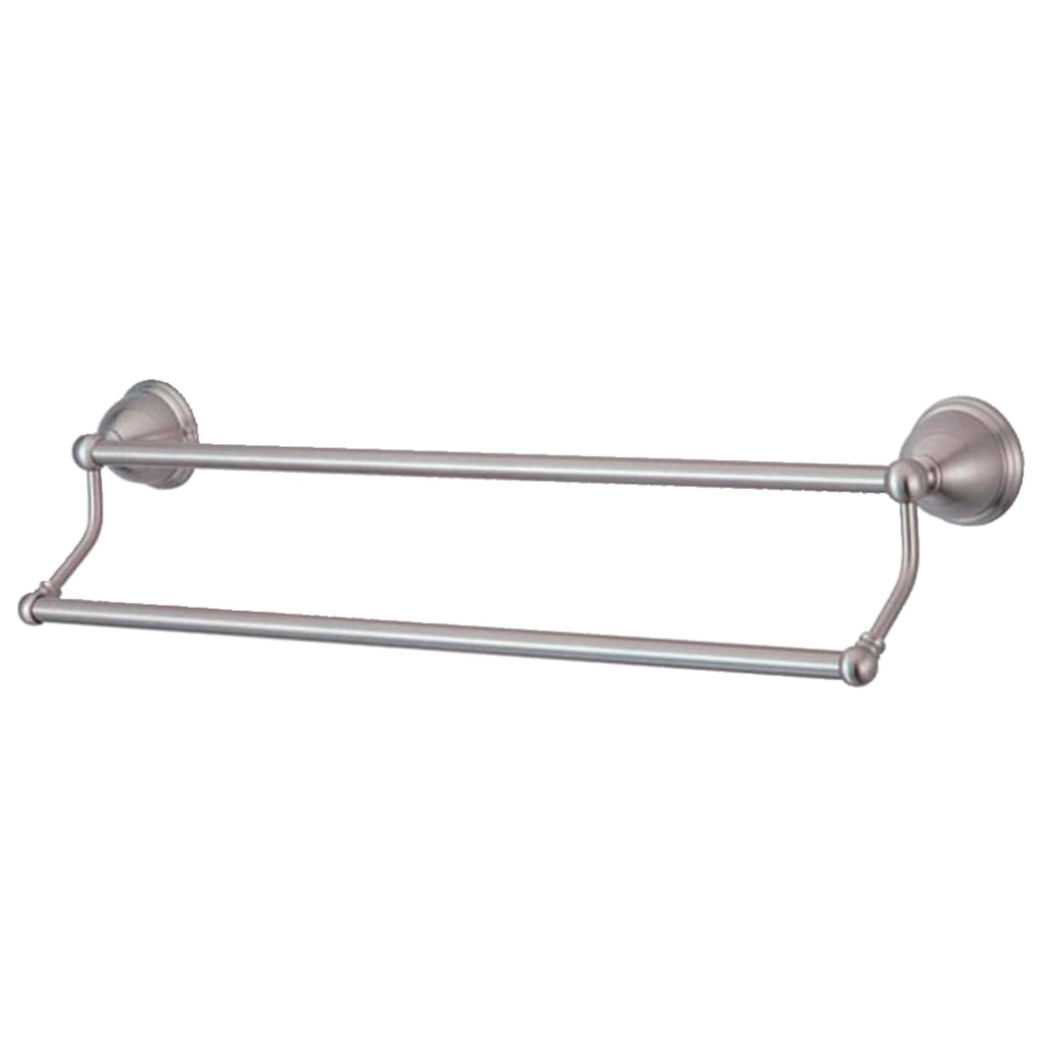 Kingston Brass Ba396318Sn Restoration 18'' Dual Towel Bar, Brushed Nickel