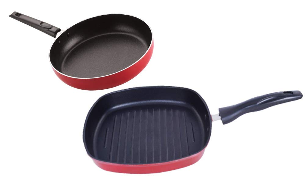 Nirlon Nonstick Aluminium Utensils Set Of 2 Pieces For Kitchen (Fp10_Gp22)