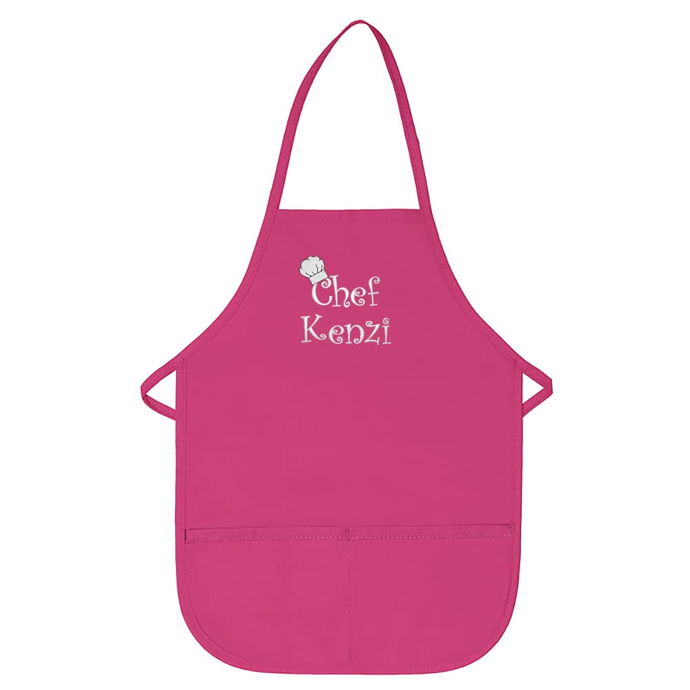 The Apronplace Personalized Chef Any Name Child Apron Long Add Your Own Name For Kids, Kitchen, Baking