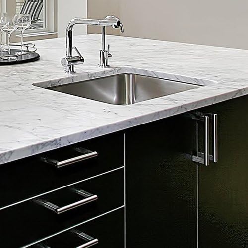 Houzer Ms-1708-1 Club Series Undermount Stainless Steel Square Bowl Bar/Prep Sink
