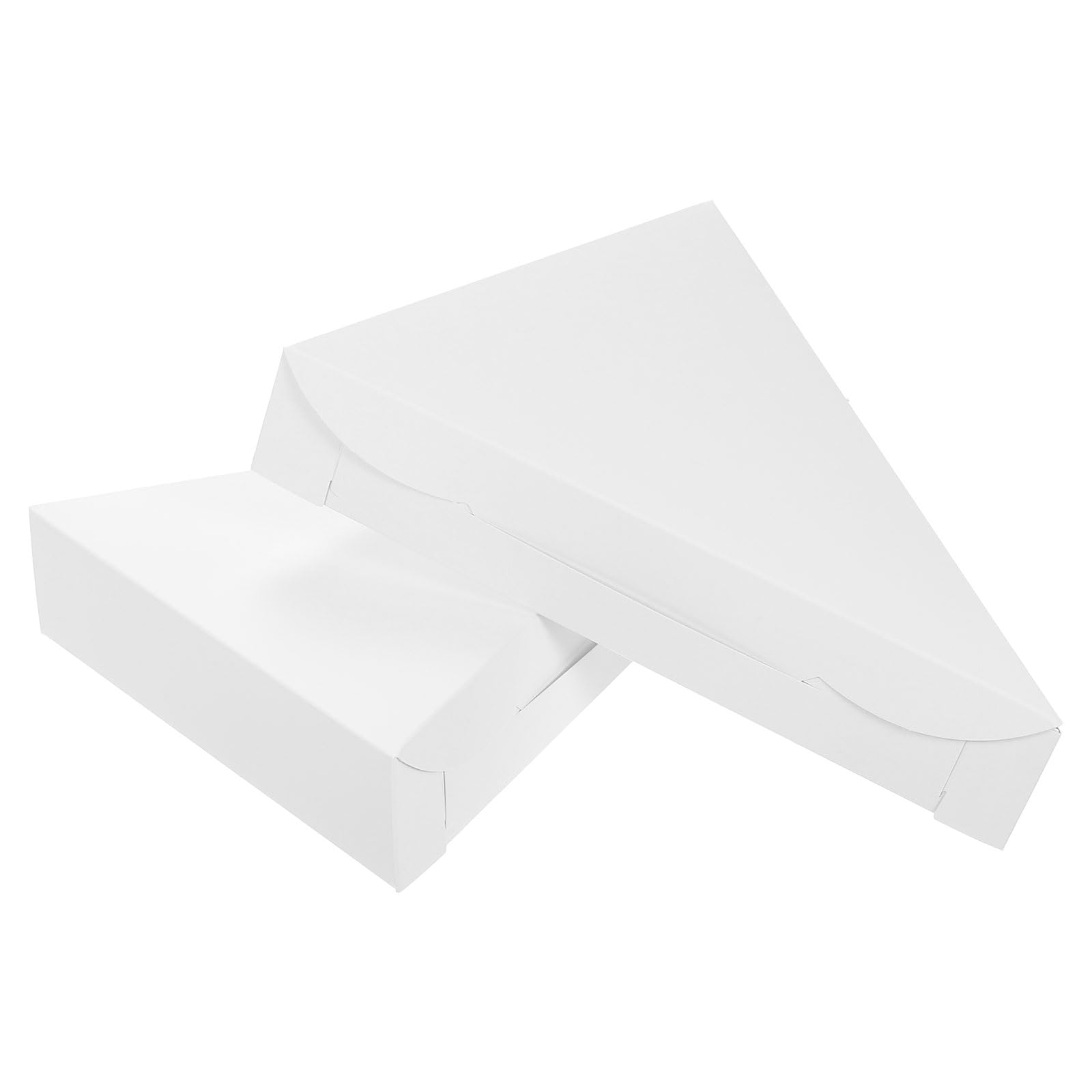 Uxcell Pizza Boxes - 20Pcs 9.65x7.09x1.77 Inch Single Slice Storage Container, Triangle Box, Mini Packaging Carton for Party (Wh