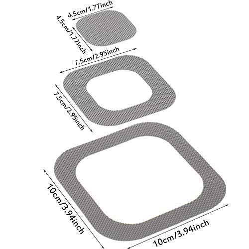 20 Pieces Adhesive Square Bath Treads Non-Slip Bathtub Stickers Non Slip Traction To Tubs Bathtub Stickers Adhesive Decals Appli
