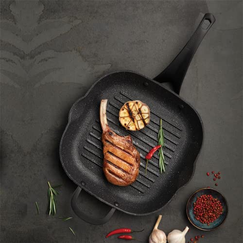Starfrit The Rock 060903-004-0000 11'' Cast Iron Grill Pan, Black