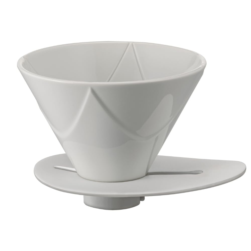 Hario V60 Mugen Ceramic Coffee Dripper, Size 02, White