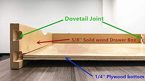 17'' Width Pull Out Drawer Garbage Drawer Roll Out Tray Wood Pull Out Drawer Box Kitchen Cabinet Organizer Cabinet Slide Out She