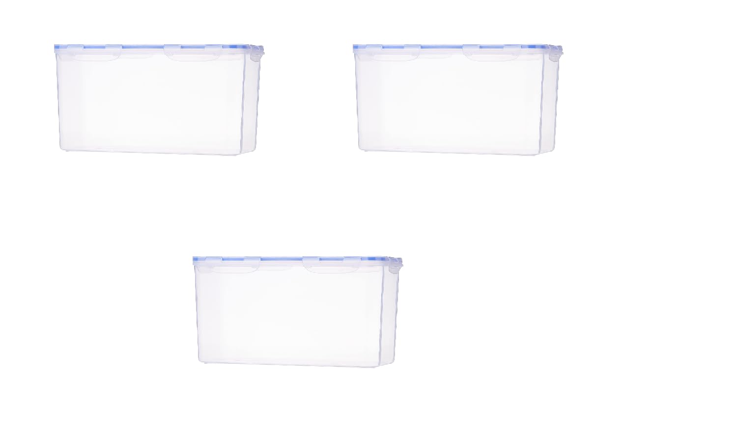 Aristo 334 Lock & Fresh Airtight Food Storage Container, Bpa Free, Leakproof & Freezer Safe, Transparent Kitchen Storage Box Set