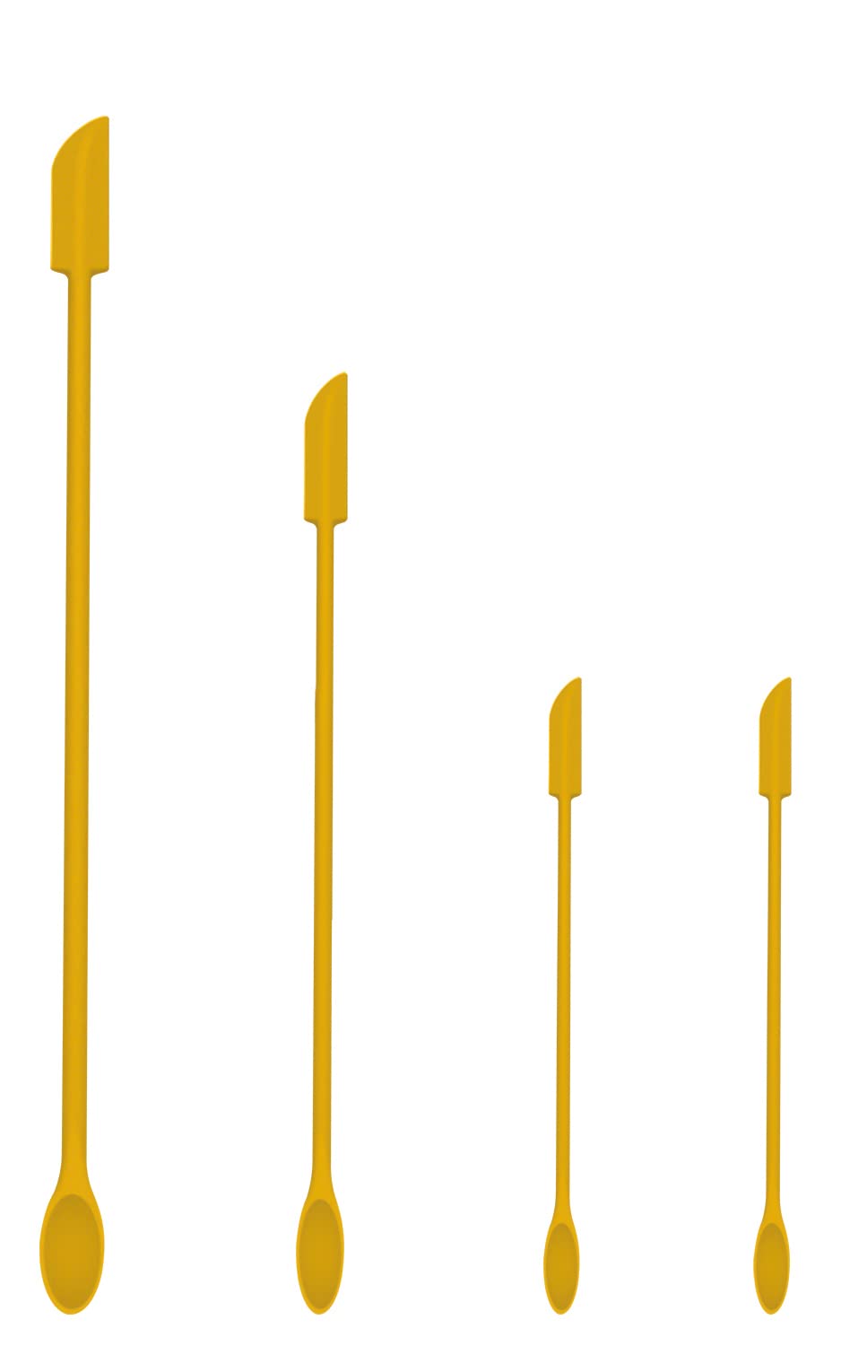 Mini Spatula Silicone Spatula Set - 4Pcs Small Makeup Scrapers For Cosmetics, Reusable Beauty Tiny Tools, Thin Jar Scraper, Get