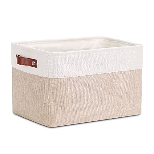 Dullemelo Fabric Storage Basket For Shelves/Closets, Collapsible Rectangle Basket For Organizing Clothes, Toys, Towels, Books, L