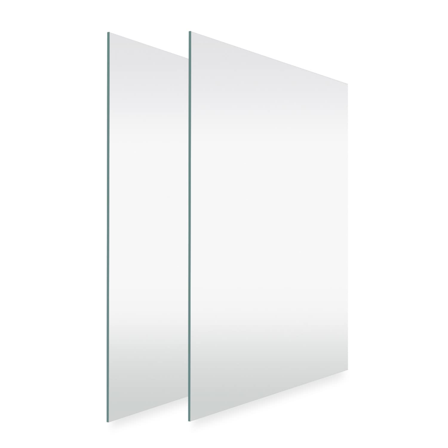 FrameStarr 8x10 Heat-Strengthened Glass (Crystal Clear, 2 Pack), Shatterproof & Scratch Proof Picture Frame Replacement Glass, S