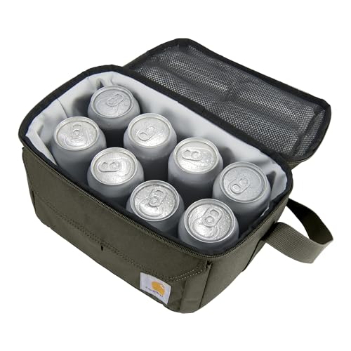 Carhartt Insulated 12 Can Two Compartment Lunch Cooler, Durable Fully-Insulated Lunch Box, Dual Compartment (Tarmac)
