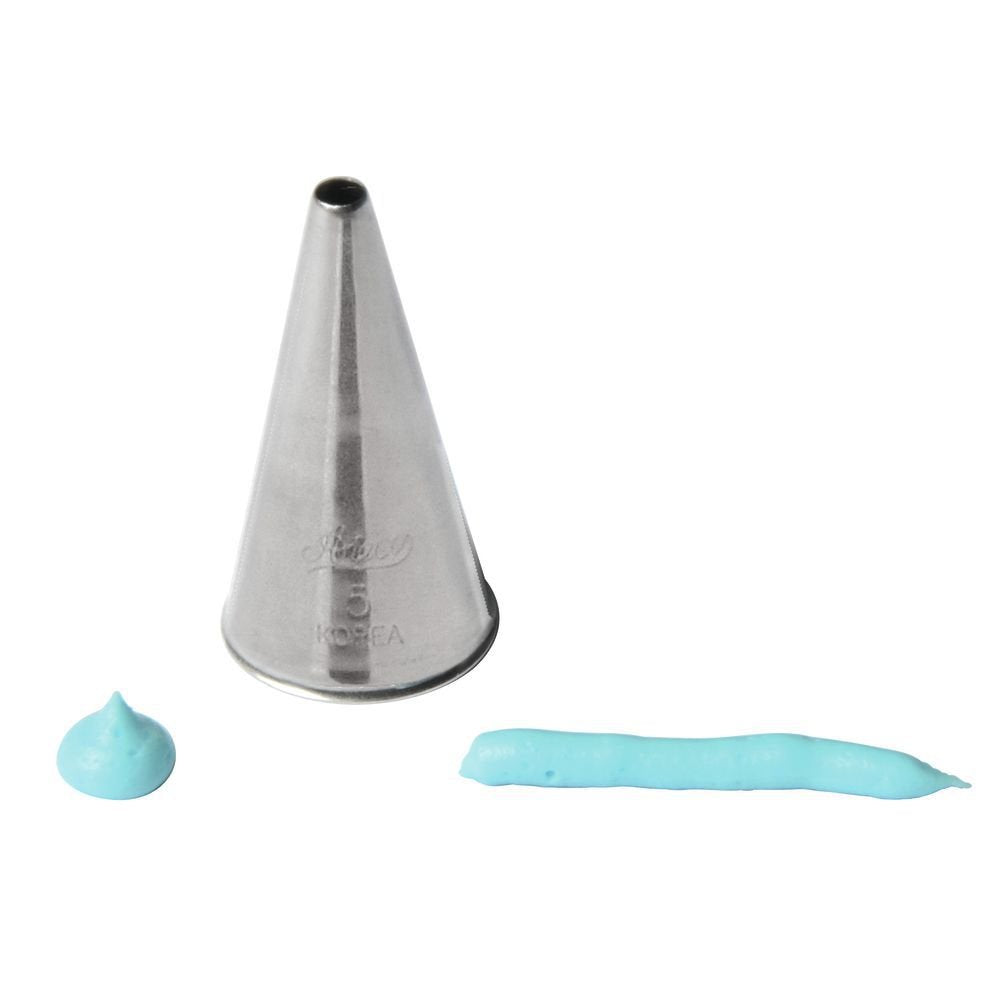 Ateco Decorating Tip 5, Silver, Small (At5-1)