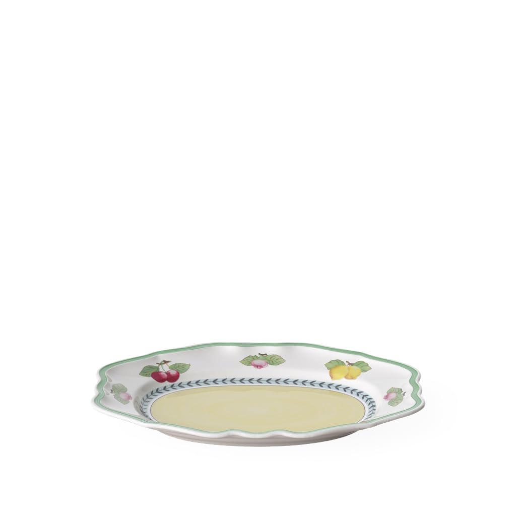 Villeroy & Boch Porcelain French Garden Fleurence Oval Platter, 14.5 In, White/Multicolored