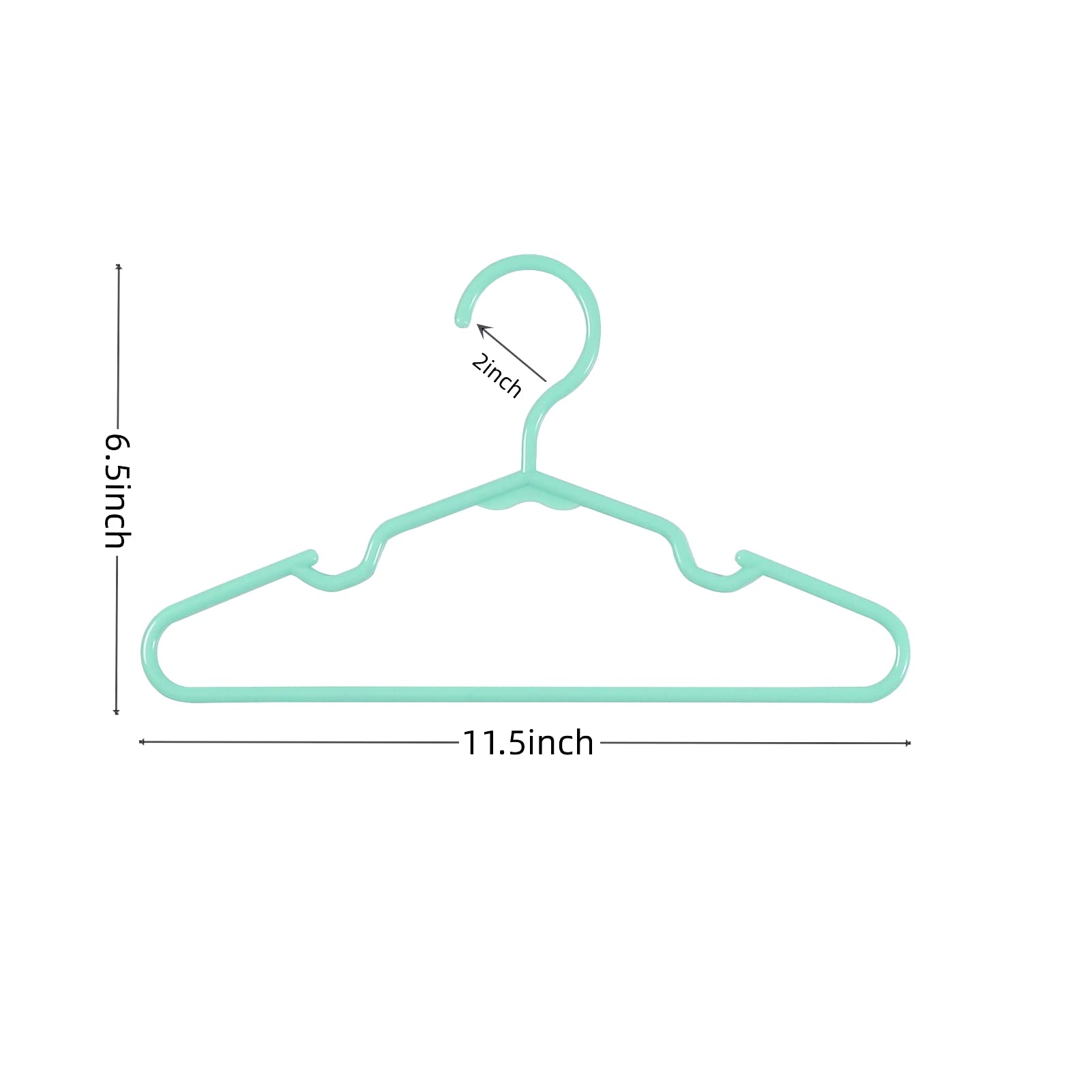 60 Pcs Green Baby Nursery Closet Hangers,Non-Slip Laundry Infant Pant Hanger For Newborn Clothes Gift,Ultra-Thin Child Coat Hang