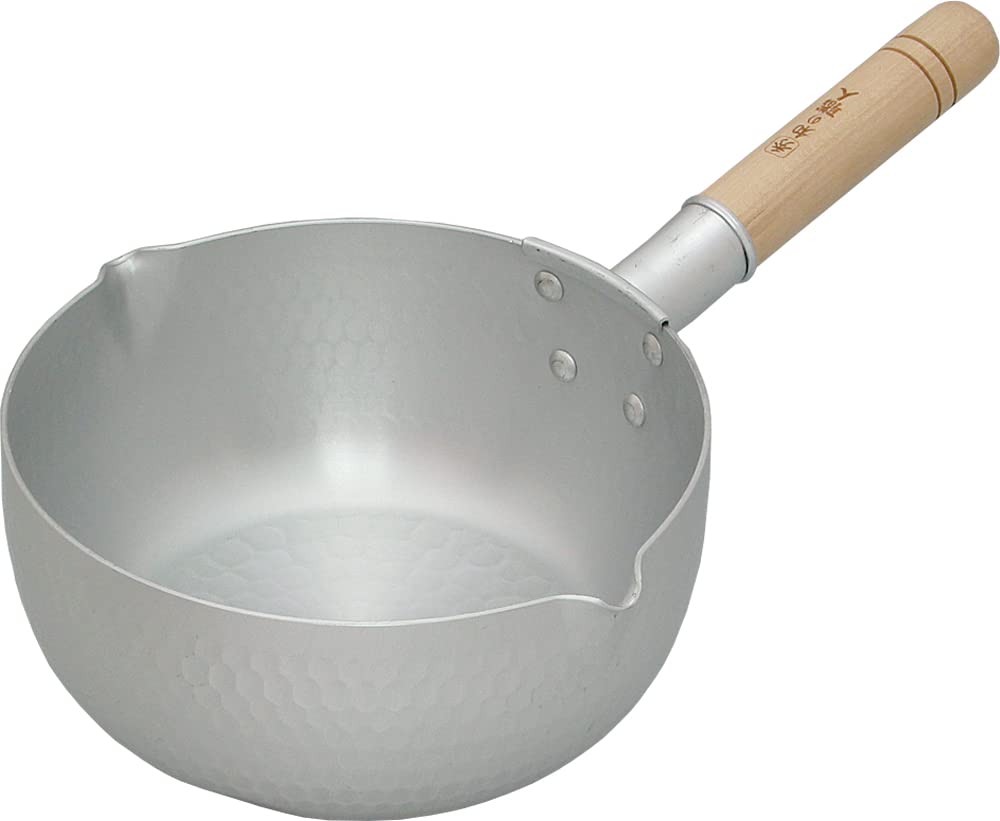 Taniguchi Metal Snow Flat Pot, Deep Type, 7.9 inches (20 cm), Capacity: 7.6 gal (2.6 L), Made in Japan, Lightweight, Japanese Cr