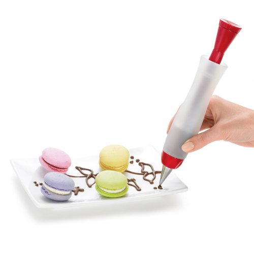 Cuisipro Deluxe Decorating Pen, 1.4 oz, Red, Model 747181 - Perfect for Cake and Cookie Decorating