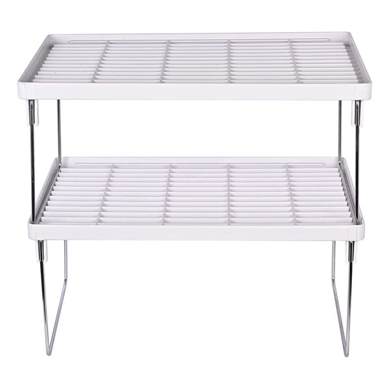 Appeasy Stackable Shelves For Cabinets & Countertop  Storage Shelf Organizer Foldable Shelves For Undersink, Kitchen Cabinets,