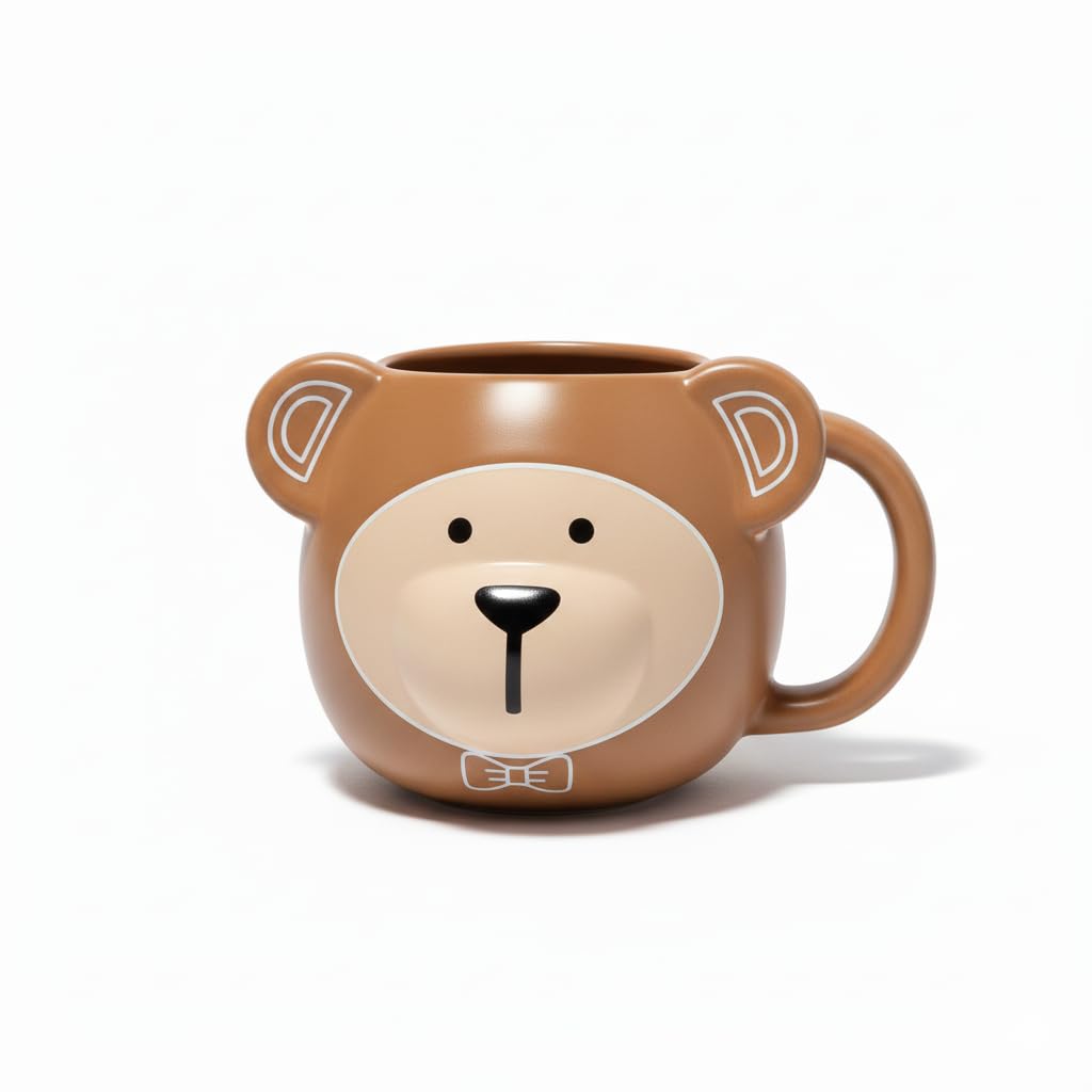 Starbucks Holiday 2025 Bear Face Mug 14 oz Brown Ceramic | Cozy Sculpted Design Giftable Seasonal Collectible