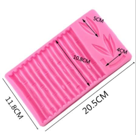 3D Bamboo Leaves Embossed Clubs Silicone Molds For Diy Fondant Candy Making Chocolate Mold Desserts Ice Cube Gum Clay Biscuit Pl