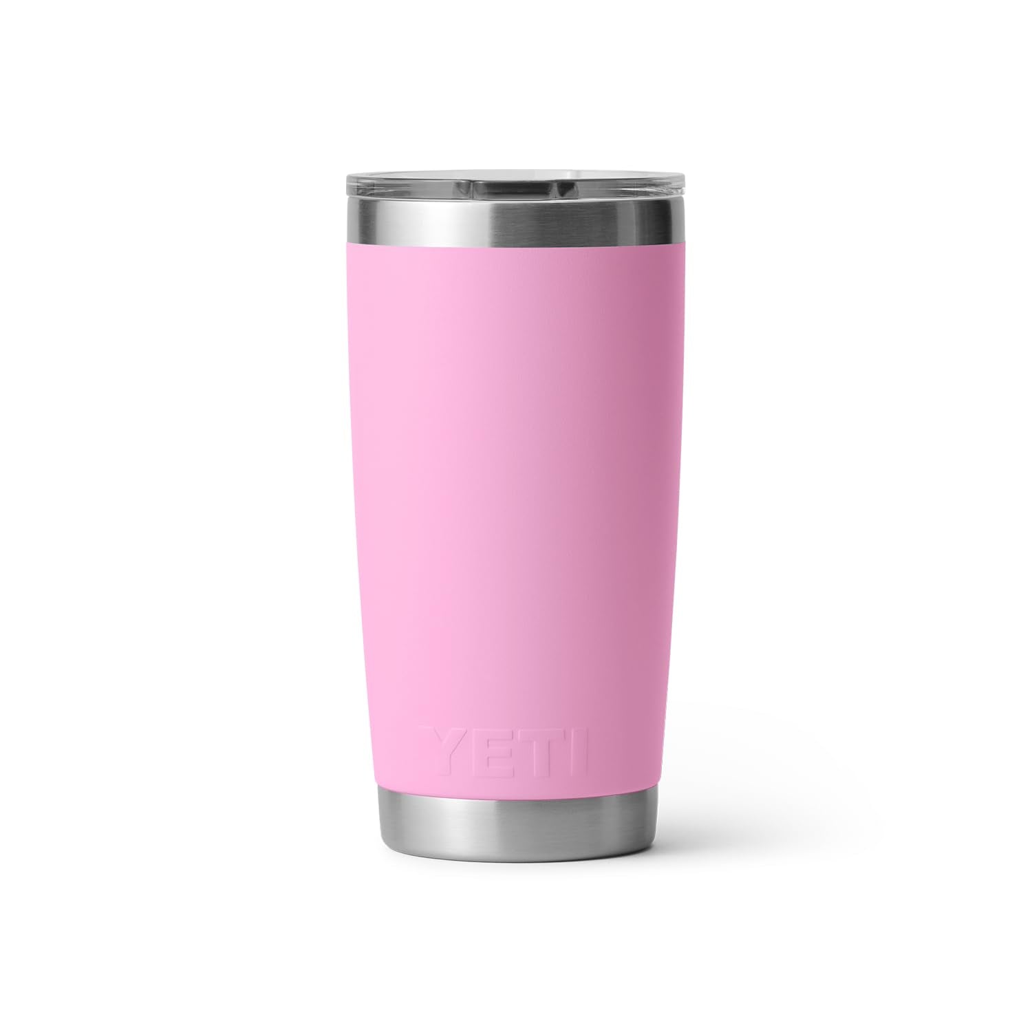 Yeti Rambler 20 Oz Tumbler, Stainless Steel, Vacuum Insulated With Magslider Lid, Power Pink
