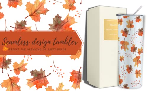 Onebttl Fall Gifts, Autumn Gifts, Birthday Gifts For Women, Girls, Besties, Mom, Aunt, Coworker, Fall Decor, 20 Oz Stainless Ste