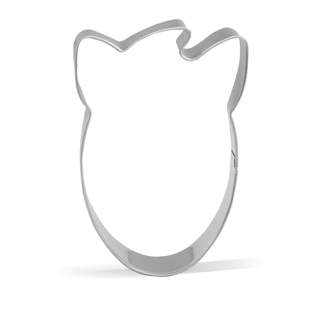 3.7 Inch Horse Face Cookie Cutter - Stainless Steel