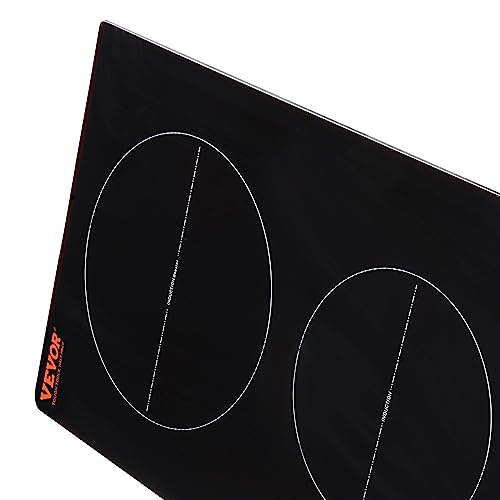 Vevor Built-In Induction Electric Stove Top 12 Inch,2 Burners Electric Cooktop,9 Power Levels & Sensor Touch Control,Easy To Cle