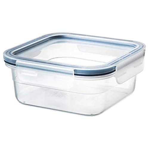 Ikea 9177 Plastic Polypropylene Food Container With Lid  750 Ml, Transparent