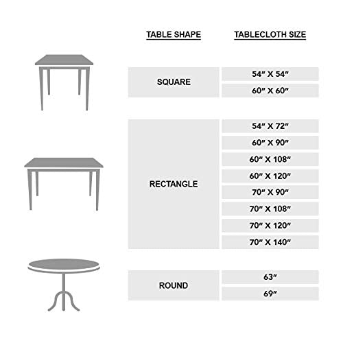 Maison D' Hermine Table Cover 100% Cotton 60''X108'' Decorative Tablecloth Washable Rectangle Tablecloths For Gifts, Dining, Hom