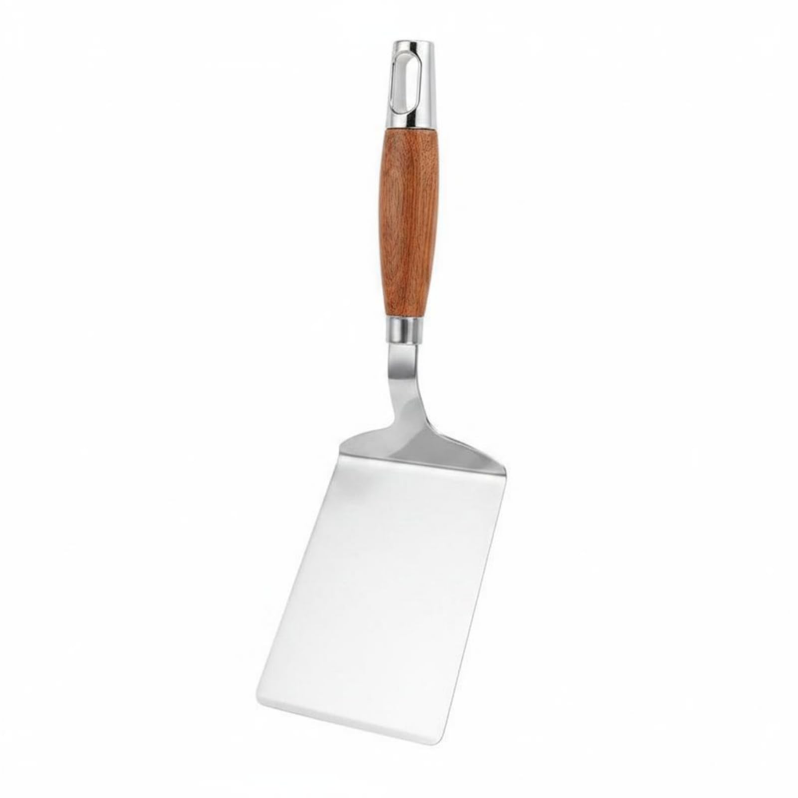Ecomistiq 4 Pieces Easy To Clean Pizza And Baking Utensil Set LongLasting Wood Handle Spatula MultiFunctional Wheel, Square He