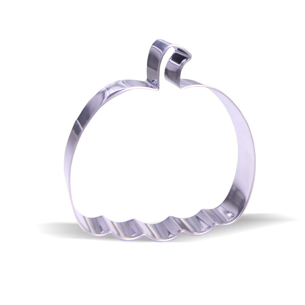 4 Inch Pumpkin Cookie Cutter - Stainless Steel