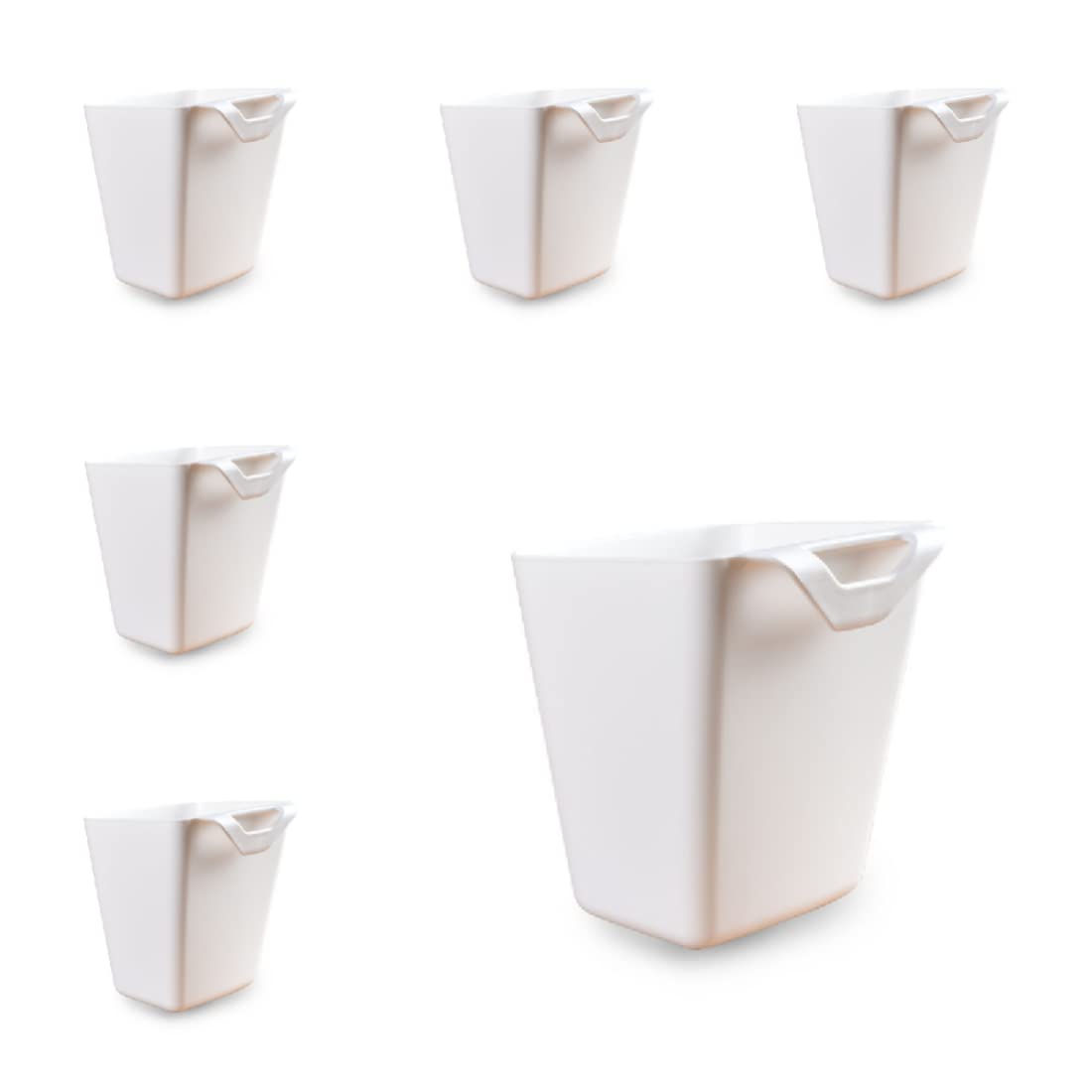 6 Pack Hanging Cup Holders, Wall Organizers, Rolling Cart Accessories Hanging Pen Holders Storage Containers Hanging Buckets For