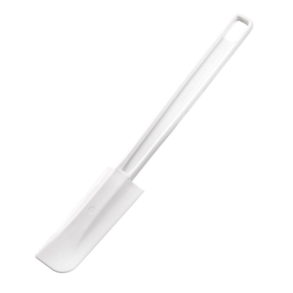 Tablecraft 9-1/2'' Mini White Rubber Spatula