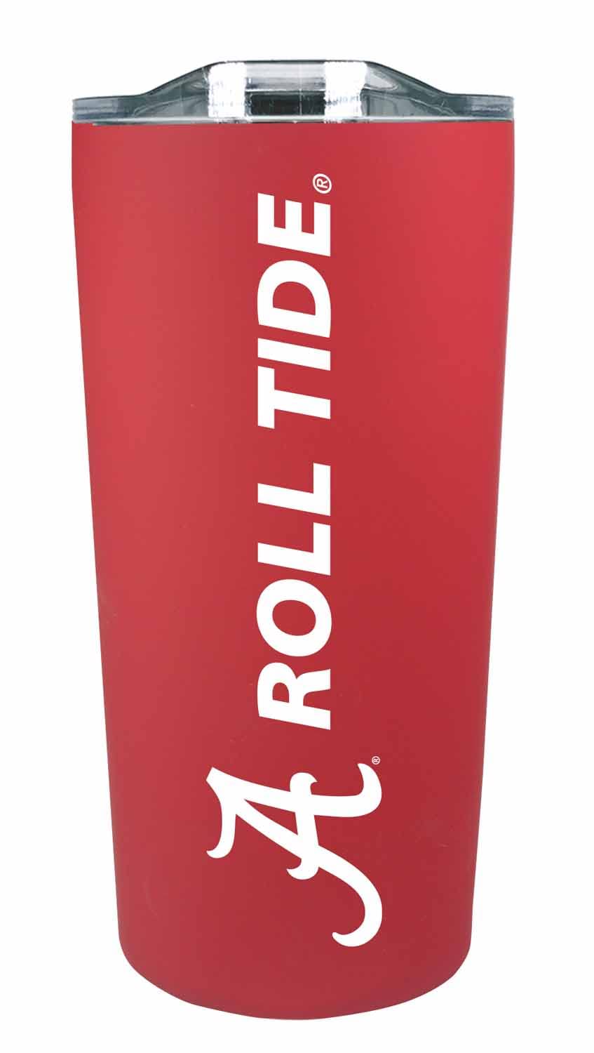 Campus Colors NCAA Stainless Steel Tumbler perfect for Gameday - 18 oz - Double Walled - Keeps Drinks Perfectly Insulated (Alaba