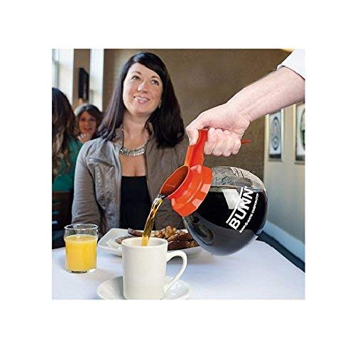 Bunn Coffee Pot Decanter/Carafe, 2 Black Regular And 1 Orange Decaf, 12 Cup Capacity, Set Of 3, Original Version