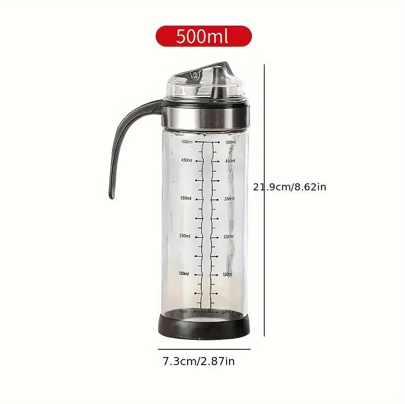 Mforall Oil Bottle Pour Spouts Auto Open Automatic Opening And Closing Oil Bottle Leak-Proof Olive Oil Storage Bottle Vinegar Di