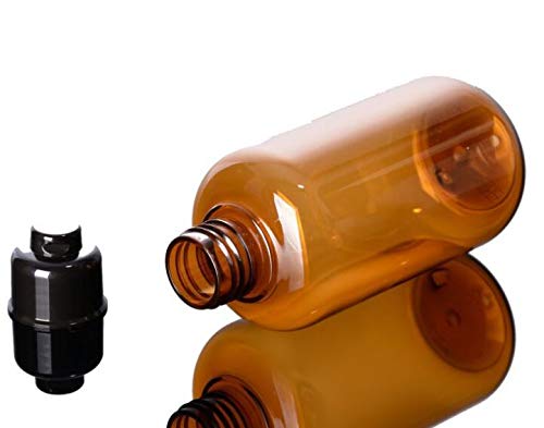 Vasana 300Ml/10Oz Empty Refill Plastic Squeeze Bottles With Black Flip Cap Cosmetic Makeup Essential Oil Water Shampoo Shower Ge