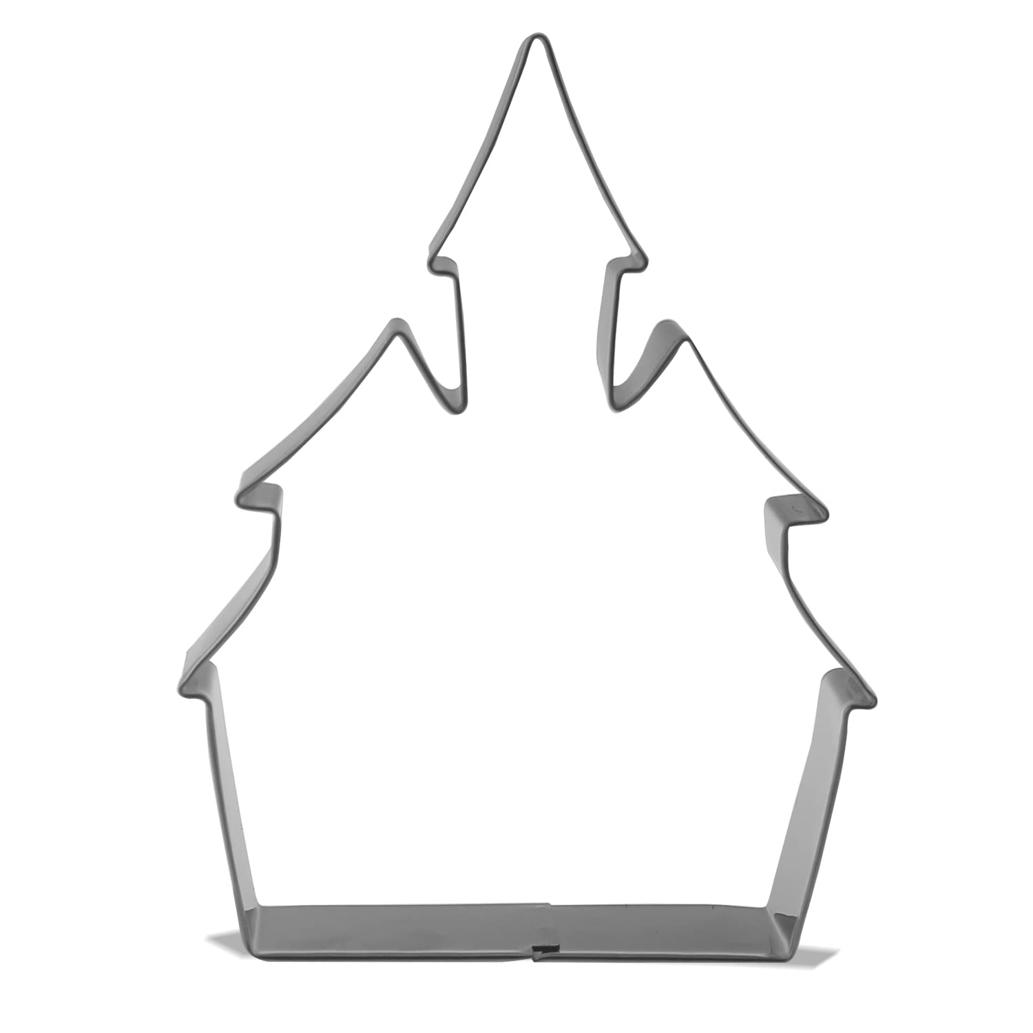 5 Inch Halloween Castle Cookie Cutter - Stainless Steel