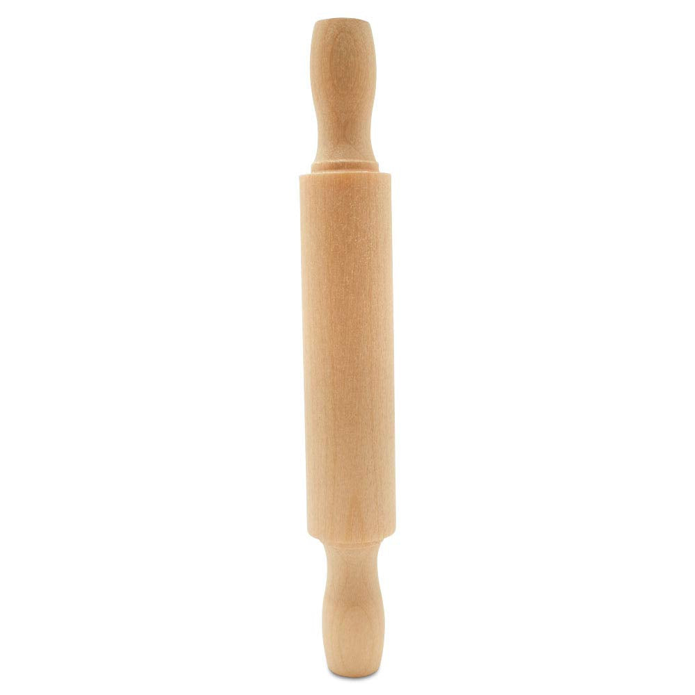 Wooden Mini Rolling Pin, 5 Inches Long, Pack Of 6, Great For In The Kitchen, Play-Doh, Crafting And Imaginative Play, By Woodpec
