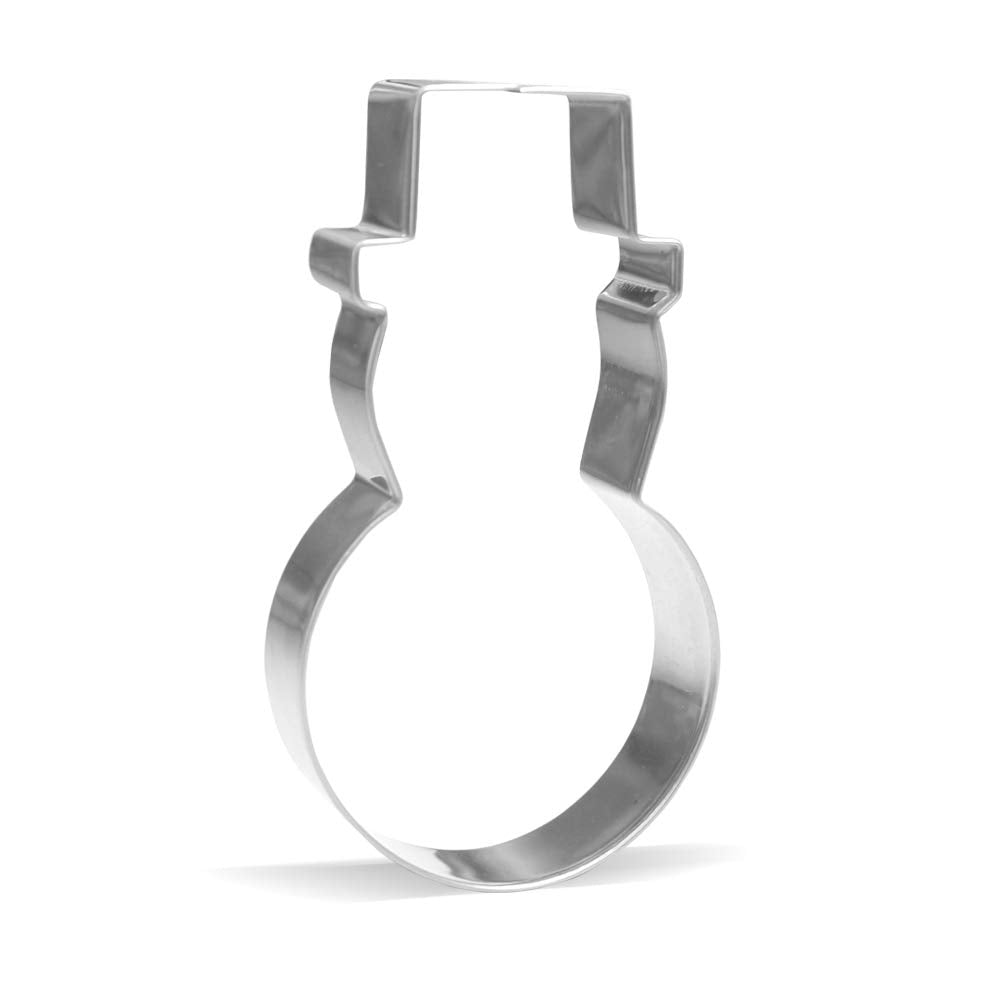 5.2 Inch Snowman Cookie Cutter - Stainless Steel