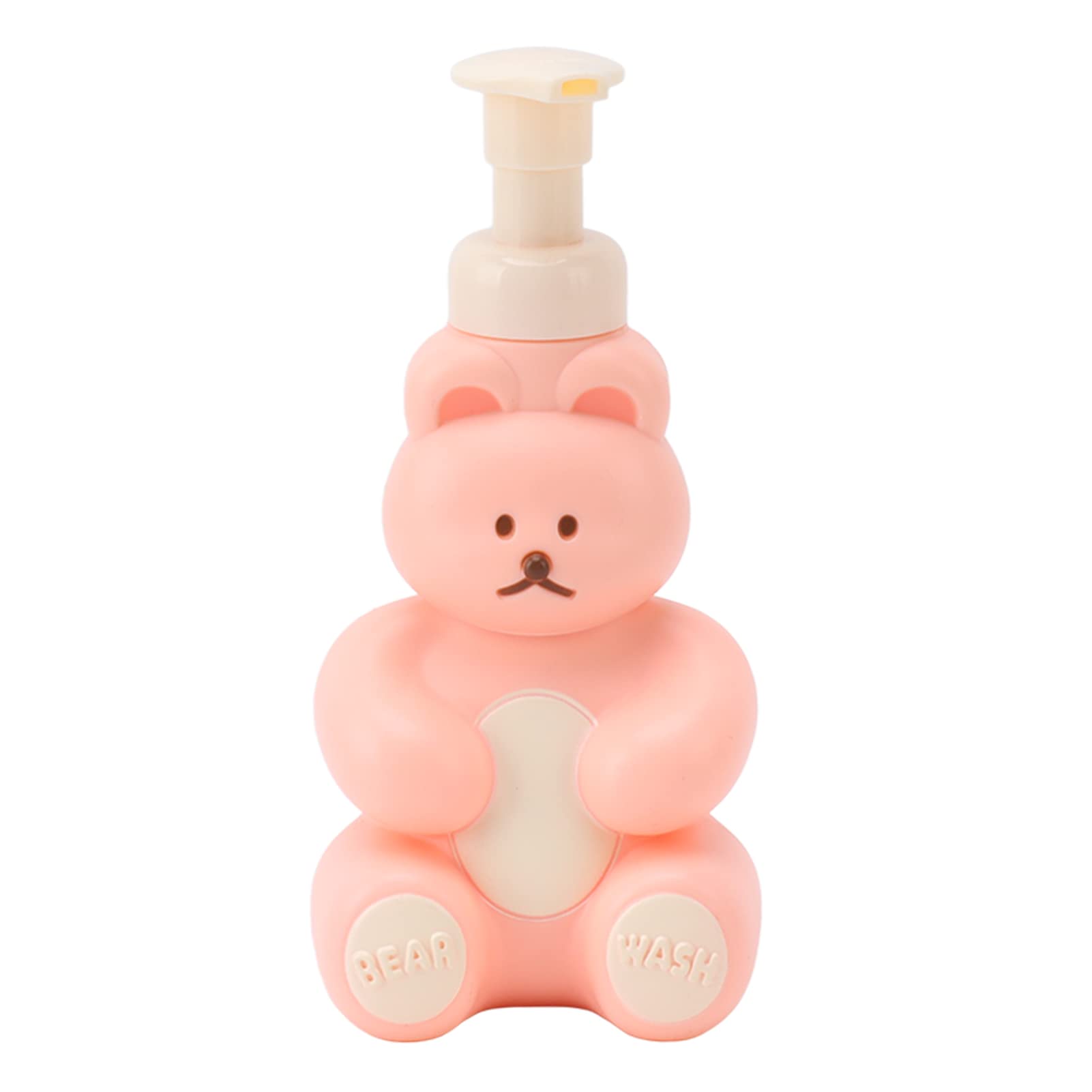 Empty Liquid Hand Dispenser Bottle Cartoon Bear Shape Shower Container Pump Bottle For Hand Washing (Large )