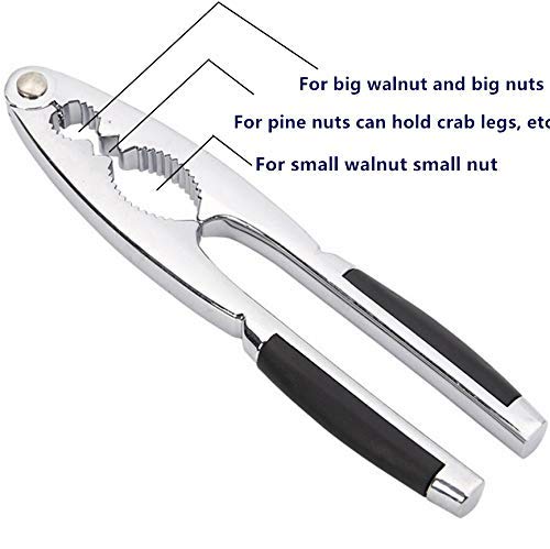 Nut Crackers Chestnut Opener Seafood Sheller Heavy Zinc Alloy Nutcracker Pecan Walnut Plier Clip Tool With Good Grips Kitchen Ut